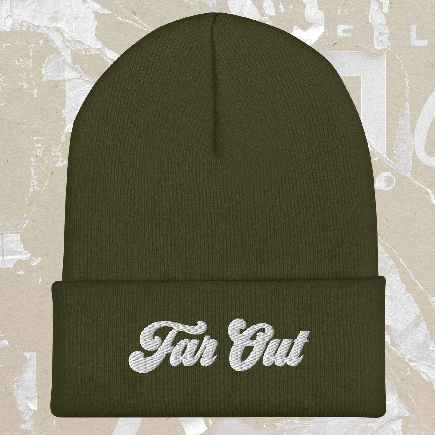 Far Out 1970s Cuffed Beanie